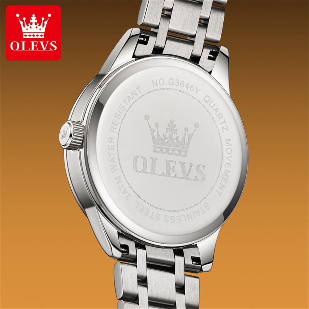 OLEVS Moon Phase orologi da uo - Luxury Quartz Watch Brands recensione e prezzo