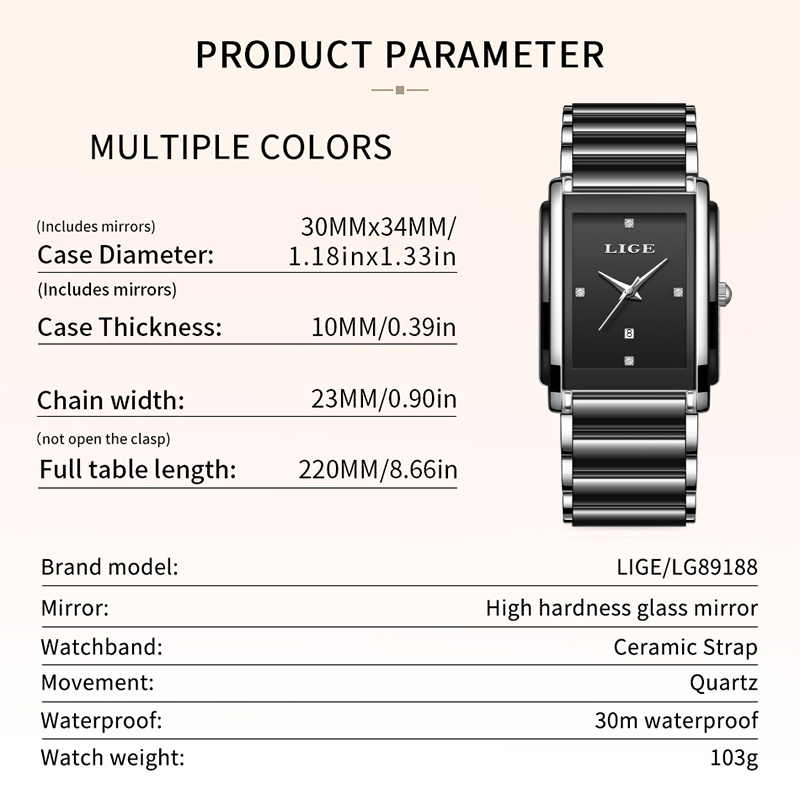 LIGE Nuovi orologi da donna di - Luxury Watch Case Travel recensione e prezzo