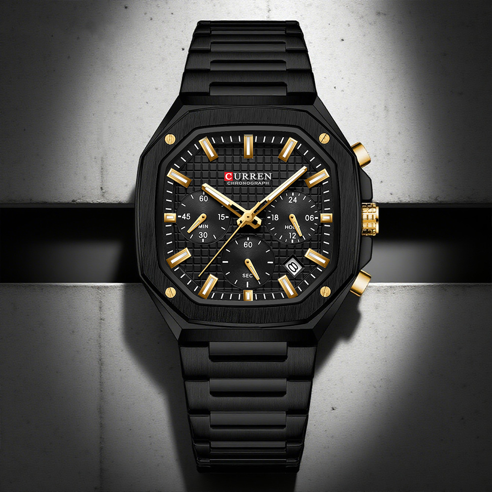 CURREN Orologio cronografo qua - Luxury Watch Gold recensione e prezzo